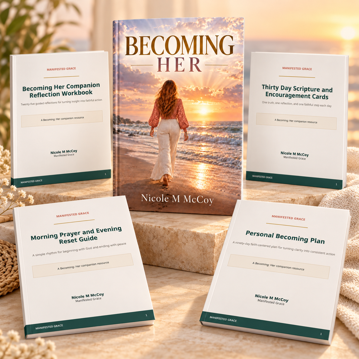 Becoming Her Transformation Bundle with digital book and four companion resources